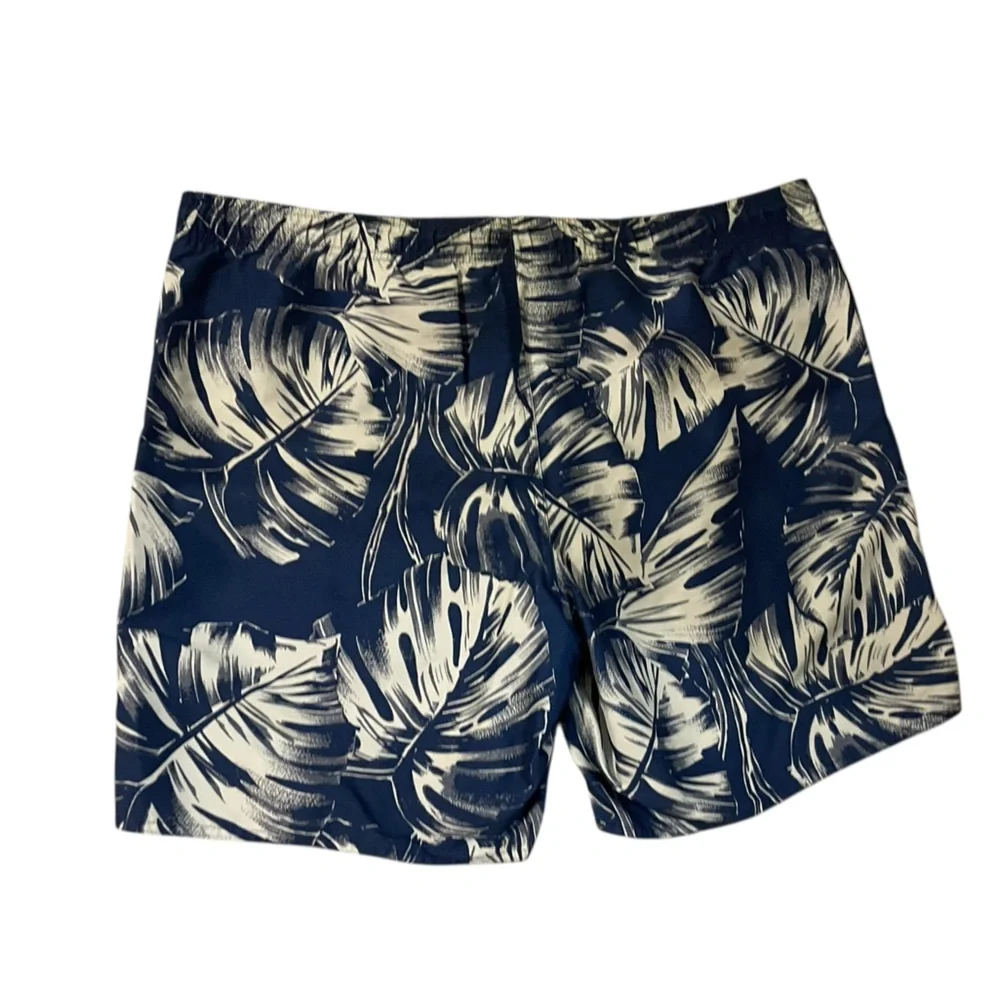 St Johns Bay Swim‎ Trunks L Palm Leaf Blue